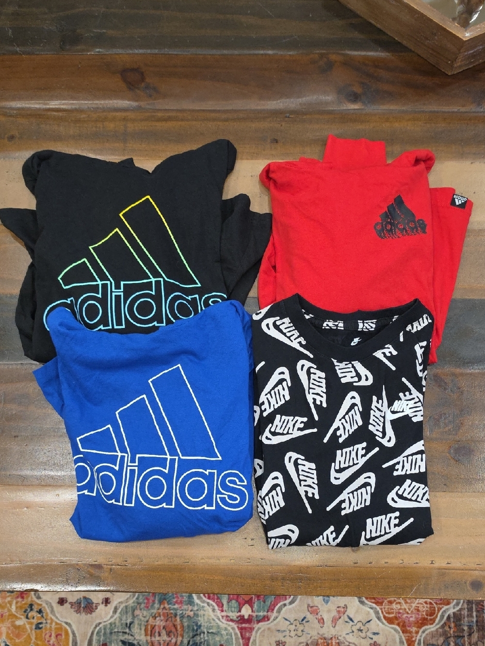 Adidas/Nike Long Sleeve T-Shirts 4 Piece Bundle Youth Medium 10/12